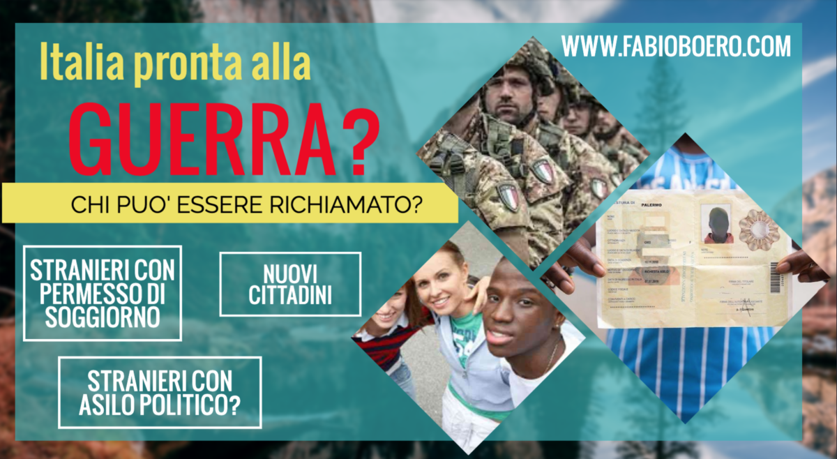 L’Italia entra in guerra? Che ne sarà degli stranieri residenti?